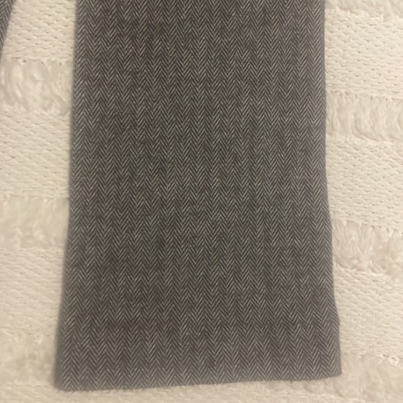 Terra Michaels herringbone pants charcoal gray soft flare legs women size 6 - Picture 14 of 15
